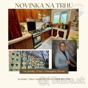 Na predaj s dohodou: 3i byt v širšom centre mesta Dunajská S - 1