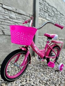 Detský Bicykel ružový 16 Nový