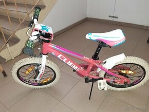 Predám detský (dievčenský)bicykel CUBE160-veľkosť 16 - 1