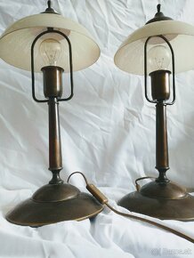 2 retro stolové lampy - 1