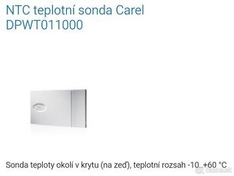 NTC teplotné čidlo Carel