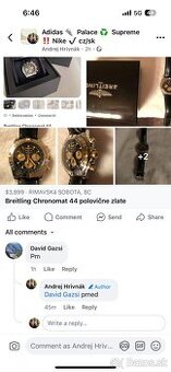 Breitling Chronomat 44 žlté zlato/oceľ