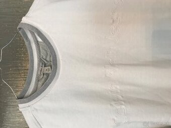 CALVIN KLEIN originál white pánska mikinka XL