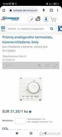 NOVÝ termostat kúrenia/chladenia SCHRACK