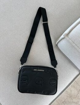 Malá crossbody kabelka Karl Lagerfeld čierna