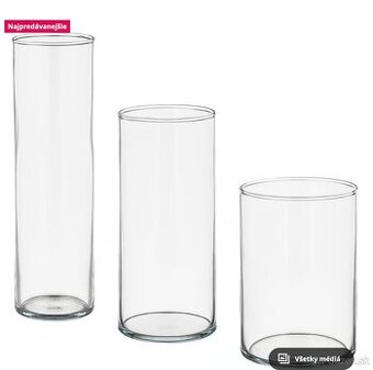 Predam sklenene vazy IKEA CYLINDER