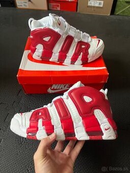 Nike Uptempo Cervene/Biele