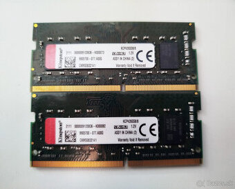 SODIMM DDR4 16GB /2x 8GB/ 2666MHz Kingston