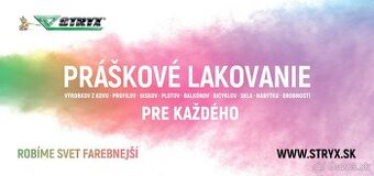 Práca v práškovej lakovni