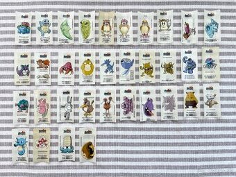 Pokémon samolepky zo žuvačiek