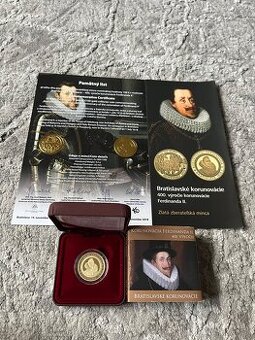 100 Euro Ferdinand II. 2018 + pamätný list