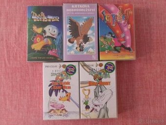 VHS Malý touster, Jen počkej , Krtek, Space Jam.