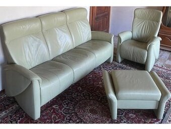 Luxusní moderní kožená souprava 3+1,2706