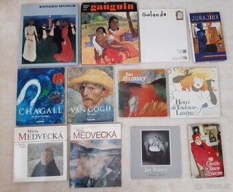 Knihy o maliarovi VAN GOGH, CHAGALL, ŽELIBSKÝ...