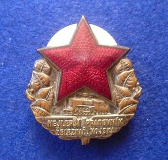 odznak nejlepší pracovník železnič. vojska