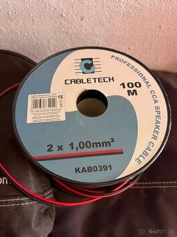Kábel na reproduktory 2 x 1,0mm 100m