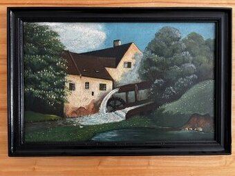 Obraz Josef Korejz, Mlýn 1926, olej 45x67