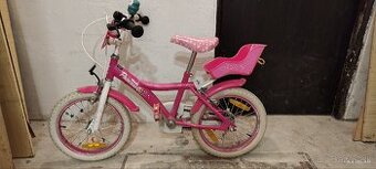 Detský bicykel 16" – ružový s košíkom