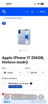Vymením iPhone 17 256gb