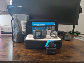 GoPro HERO 9 Black + 2 batérie + bohaté príslušenstvo