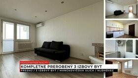 3 izbový prerobený byt s loggiou, Manckovičova, Hlohovec