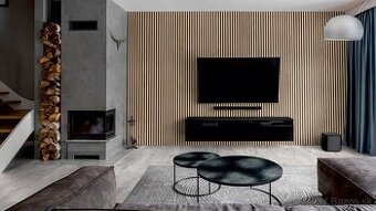 240x60x2,1cm Akustické panely  DUB-platne-lamely-obklad