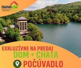 MOVEON ponúka dom a chatu len 50 m od jazera Počúvadlo