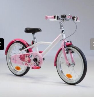 16" dievčenský bicykel BTWIN 500 Docto Girl