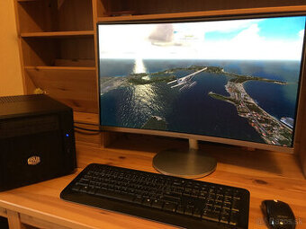 PC zostava Intel Core i7 3770 GTX1650 27"LCD monitor