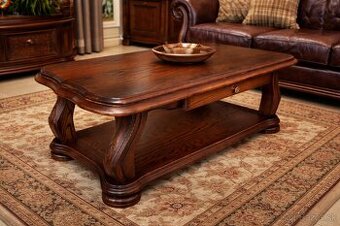 Konf stolík rustikal celodub