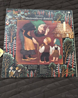 retro long play platna detská rozprávka