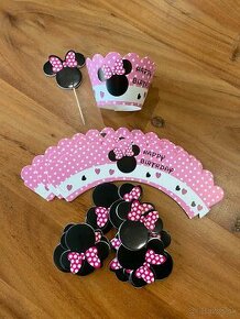 Ozdoby na cupcake Minnie Mouse - 1