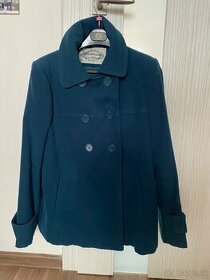 Krátky dámsky modrý kabát - 1