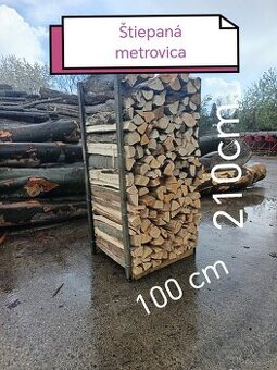 Predám štiepanú metrovicu, metrovica, palivové drevo