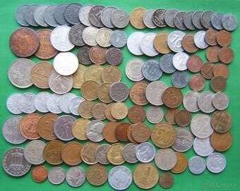 mince staré mix 115 kusov - mince viac novšie mix 230 kusov