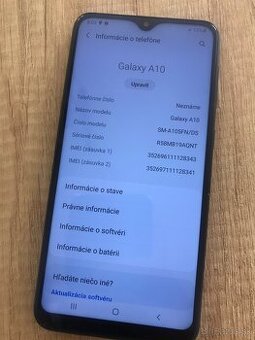 Samsung A10 zachovaly