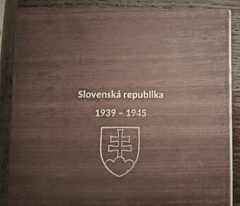 ☀️ DREVENÁ KAZETA na MINCE SLOVENSKÉ ŠTÁTU 1939 -1945 ☀️