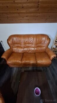 Kožená sedacia súprava 3+1