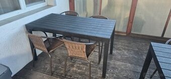 Terasové sedenie 4x set stôl a čx stolička