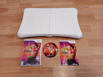 Nintendo Wii Balančná podložka Wii Fit board + hra ZUMBA
