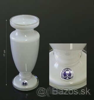 váza biela v.17cm