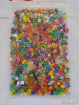 Originálne LEGO malé priesvitné diely - 105 g