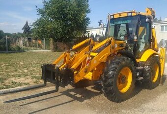 rýchloupínač traktorbáger JCB 3CX, 4cx + paletovacie vidly..