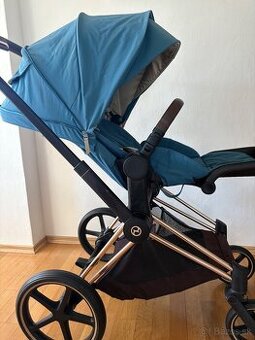 Kočík CYBEX Priam 4.0 Rosegold, Mountain Blue