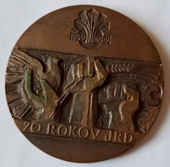 medaila 20 rokov JRD