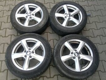 Elektrony Skoda Octavia 2 5x112 r16,letne pneu. 205/55 r16