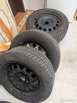 Plechové disky + gumy Barum Polaris 5 (205/55 r16XL)
