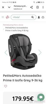 Autosedacka prime 2 isofix