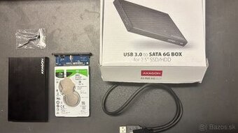 SEAGATE - 500GB BarraCuda + USB 3,0 SATA 6G BOX