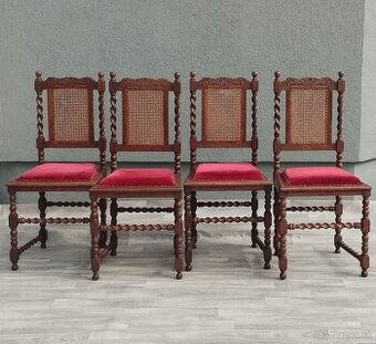 Set starožitných stoličiek ( 4 KS ).